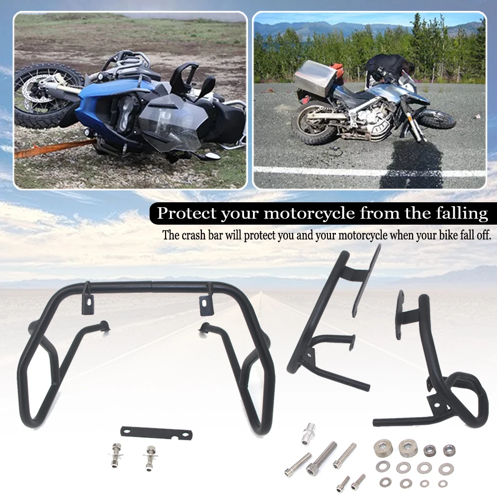 Motorcycle Crash Bars Bumper For BMW G310GS 2017-2021 G 310 GS G310 GS Upper Lower Engine Tank Guard Tubular Protection Cover