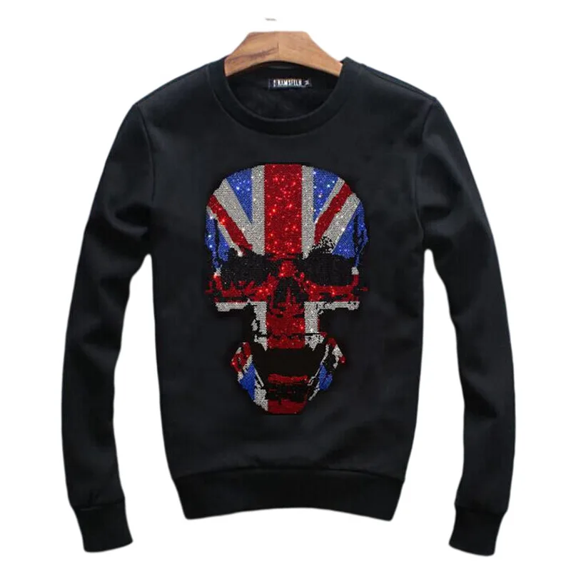 Anime Hot drill Skull Hoodie  Sweatshirt Men   casual hoodie fashion popular Autumn  Clothes