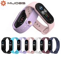 For Amazfit Band 5 Strap Bracelet Miband 6 7 Opaska Wristband for Xiaomi Correa Smart Band 5 4 3 Pulseira for Mi 6 Silicone Band