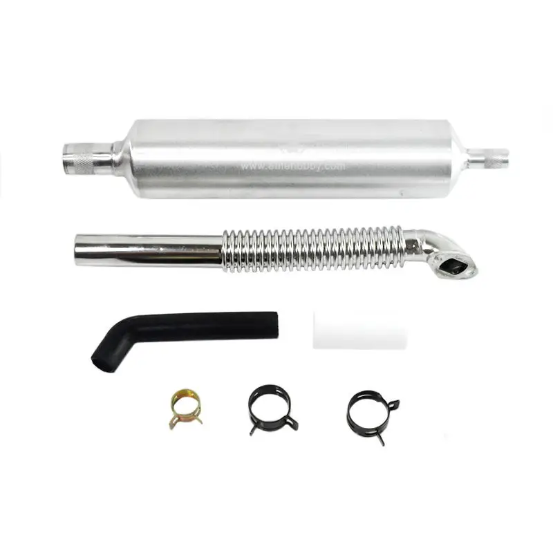 1Set EME Muffler Exhaust  Pipe  Suited Engines Single Cylinder 26cc-35cc DLE30 EME35 DLA32 GT26 For Gasoline RC Airplane Engine