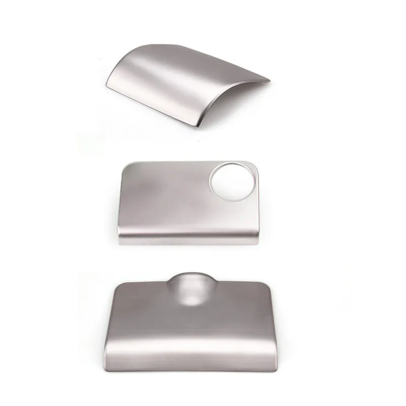 Car Styling Console Armrest Box Decorative Cover Rear Ashtray Panel Trim For Volvo XC60 S60 V60 Interior Stainless Steel Sticker