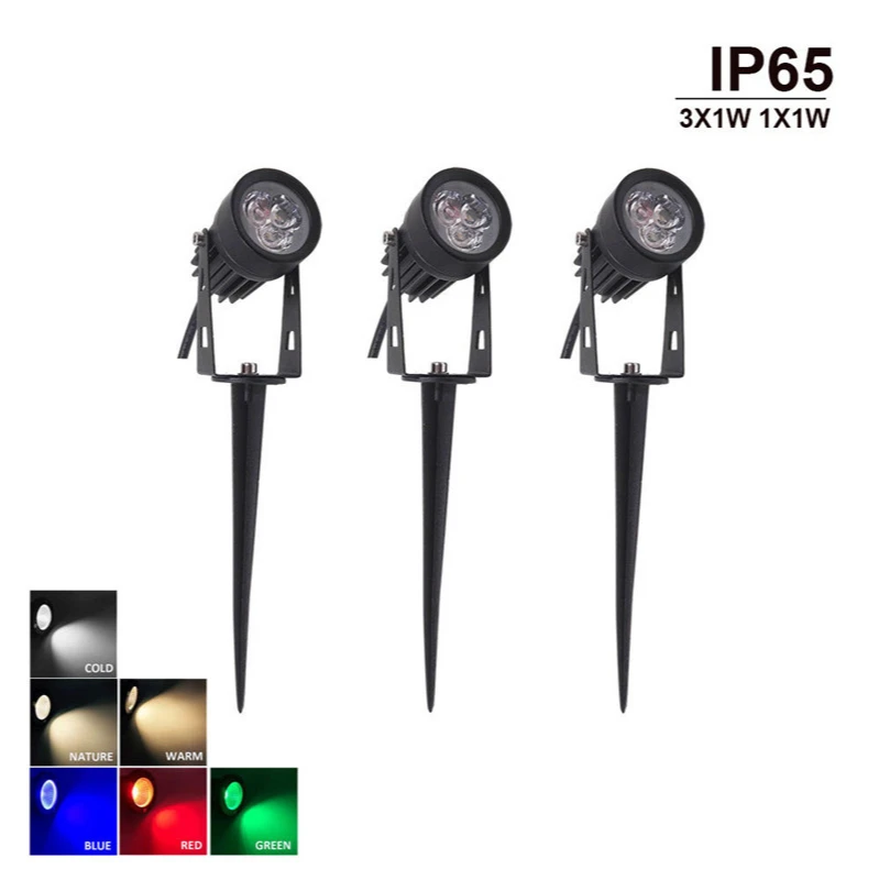 

Path Light LED Lawn Lights IP65 Waterproof Outdoor Garden Spotlights Floodlights DC12V AC220V High Power 1W 3W Landscape Patio