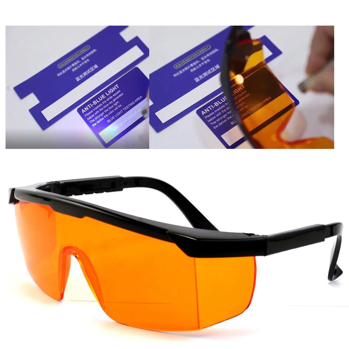 

UVC 190-490nm Anti Blue Light Laser Glasses UV Disinfection Lamp Protective Eyewear Laser Goggles