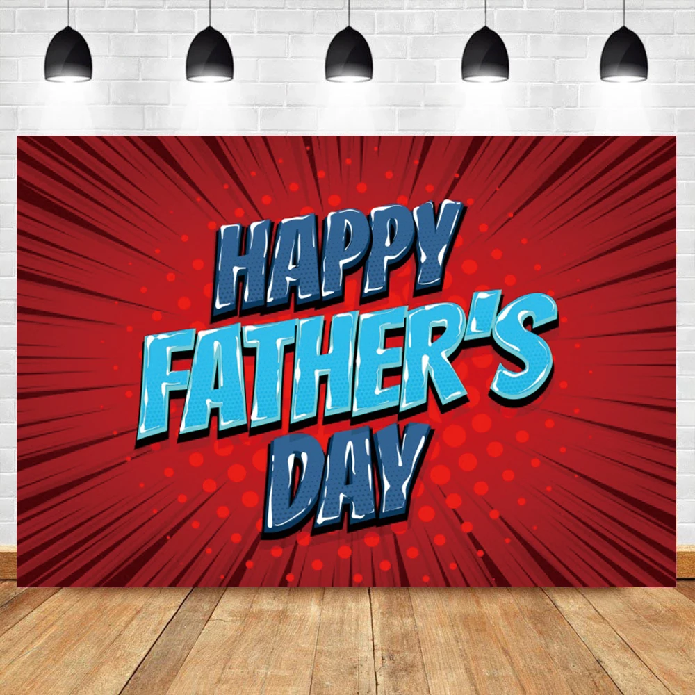 Laeacco Happy Father's Day Festival Backdrop For Photography Customized Photocall Photophone Photographic Background Photostudio