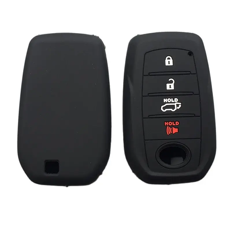 Silicone car key cover case for Toyota Mirai Land Cruiser Fortuner LC200 2019 2020 Remote key