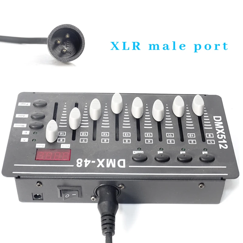 Cable DMX de Metal para luz de escenario, conector de línea de señal DMX de 3 pines, 1M, 10m, 3,5 pies, XLR, cabezal móvil de Audio, 1 a 10 metros