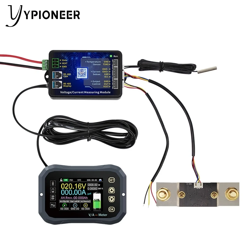 جهاز اختبار بطارية YPioneer KG140F 100 فولت 400A coulmeter مؤشر قدرة البطارية LCD عرض الطاقة الهواتف التحكم Coulomb متر