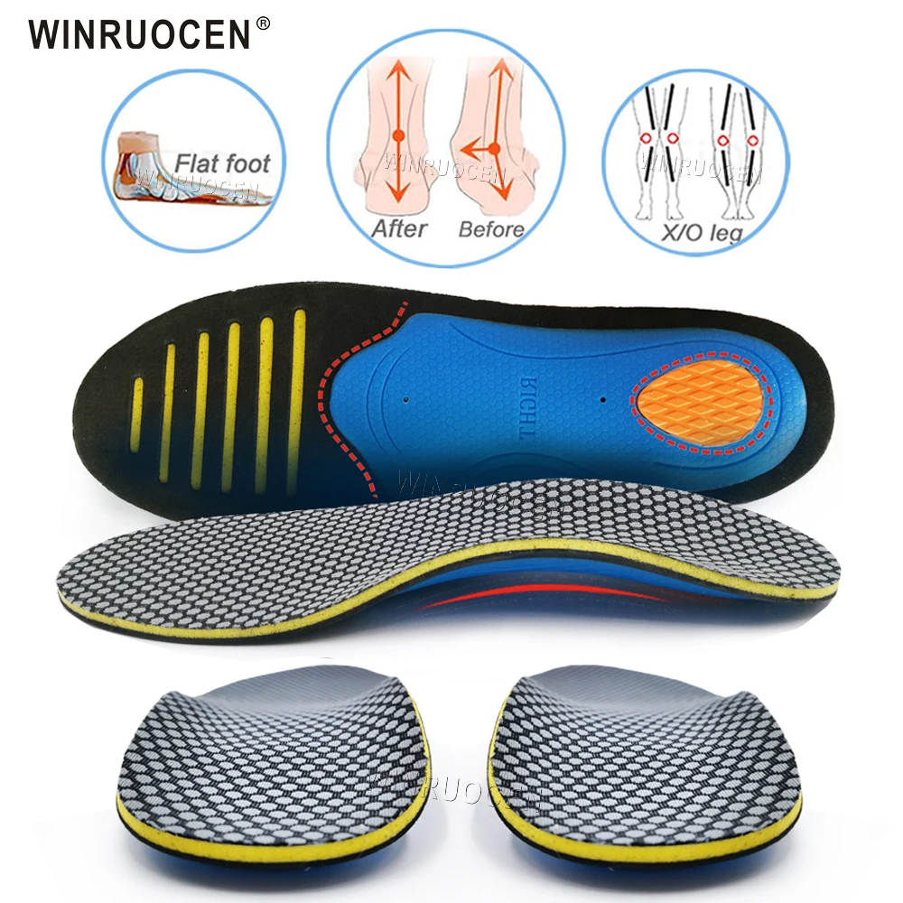 EVA Orthopedic Insoles Orthotics Flat Foot Health Sole Pad For Shoes Insert Arch Support Pad For Plantar Fasciitis Men Woman