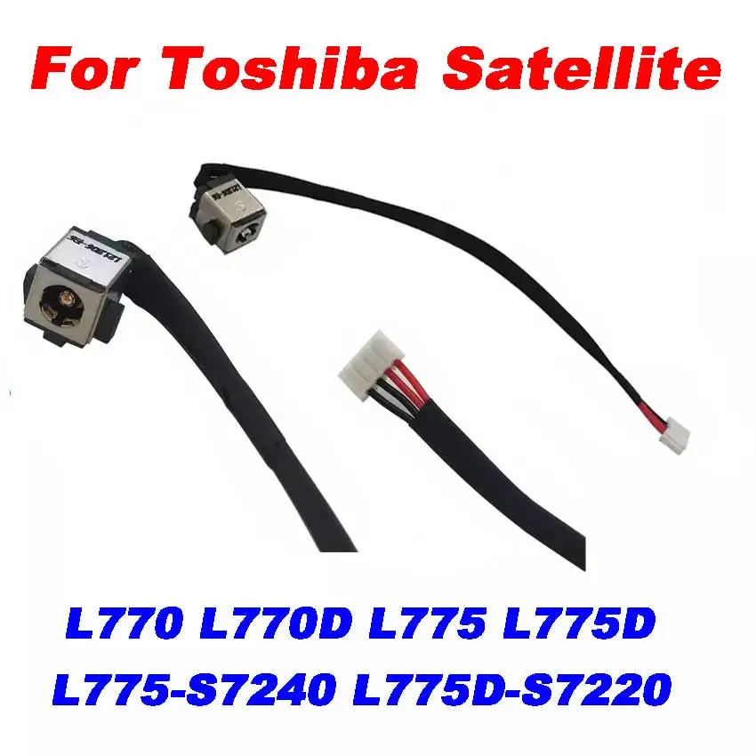 20Pcs For Toshiba Satellite L770 L770D L775 L775D L775-S7240 L775D-S7220 DC Power Jack Charging Cable Wire Cord Connector