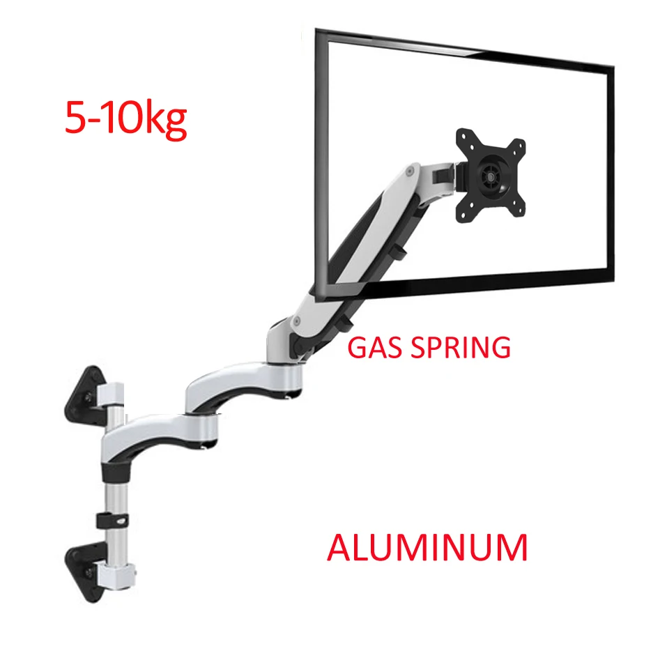 DL-FE120W-L Aluminum Alloy 360 Degree Full Motion 10-32 inch LCD LED TV Wall Mount Bracket Monitor Holder Rack Monitor Support