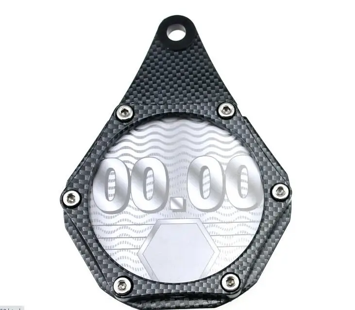 tax disc holder  for motorcycle with  aluminum alloy and  sealing ,black/blue 14*9*2cm  turbo