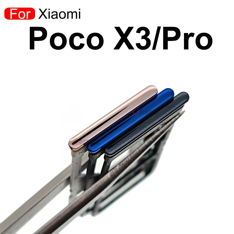 For Xiaomi POCO X3 X3Pro SIM Tray Sim Card Socket Slot Holder Replacement Parts