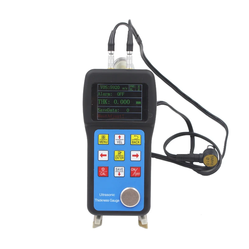 Digital Ultrasonic Thickness Gauge with LCD Display Resolution 0.001mm Communication Port RS232