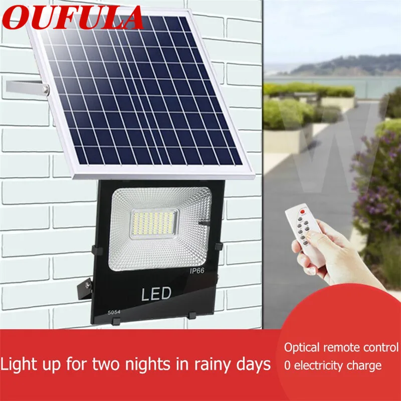 AOSONG  Solar Flood Light Street Light Waterproof LED Outdoor Light Highlight Garden Light