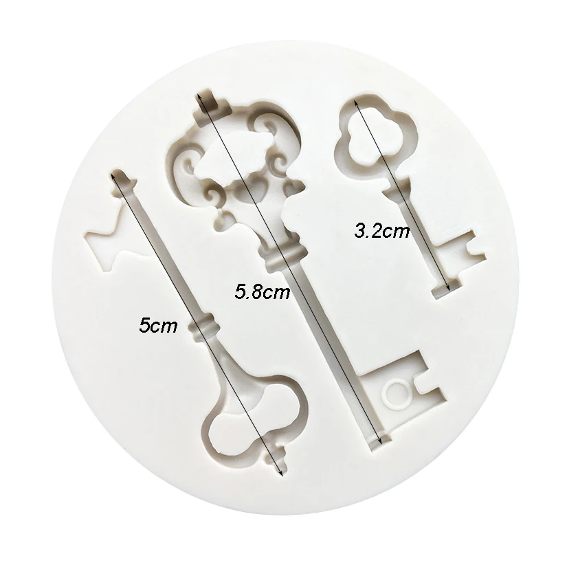 Key Silicone Mold Fondant Chocolate Sugarcraft Mould Cake Decorating Tools - view 3