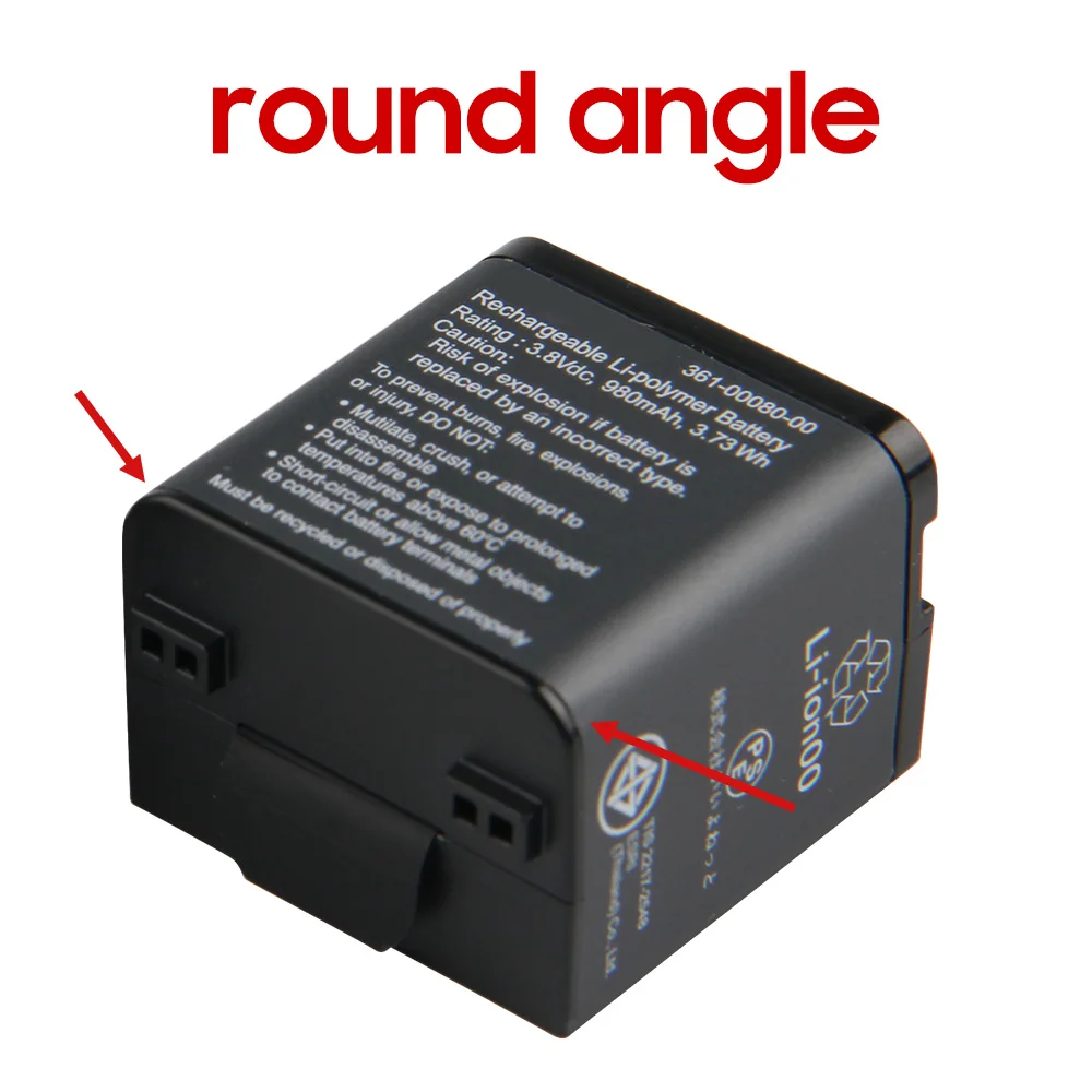 Original Replacement Battery 361-00080-00 For Garmin Virb X Compact VIRB XE Action Camera Battery 980mAh