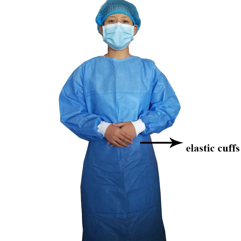 Disposable Medical Isolation Gown DustProof Cleaning Clothes For Hospital Surgical Protection Laboratory Lace-Up Type 1.15*1.37m