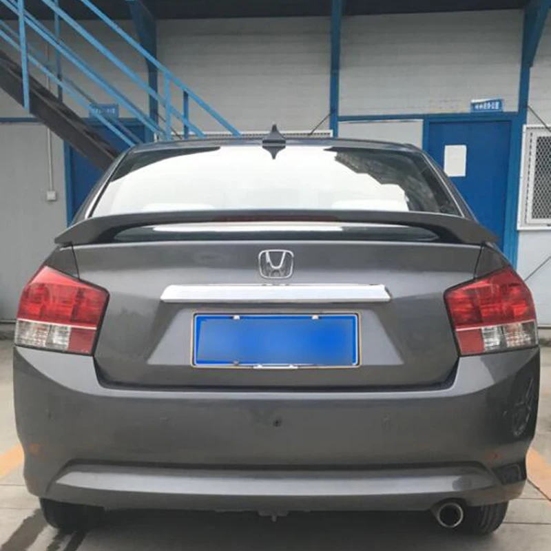 Dla Honda City Spoiler 2009 2010 2011 2012 2013 2014 samochód ogon skrzydło dekoracji plastik ABS niepomalowany podkład tylny Spoiler bagażnika — zdjęcie 3