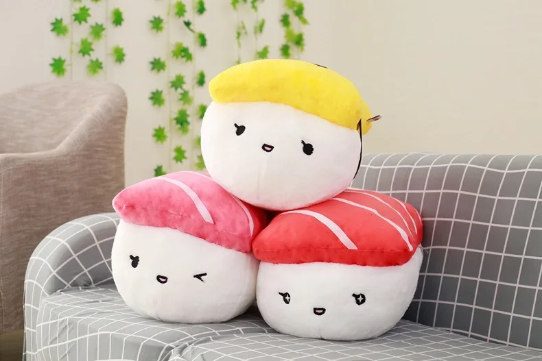 

40x30x35cm cute soft sushi cushion pillow sofa decorative sofa throw pillow back cushion gift