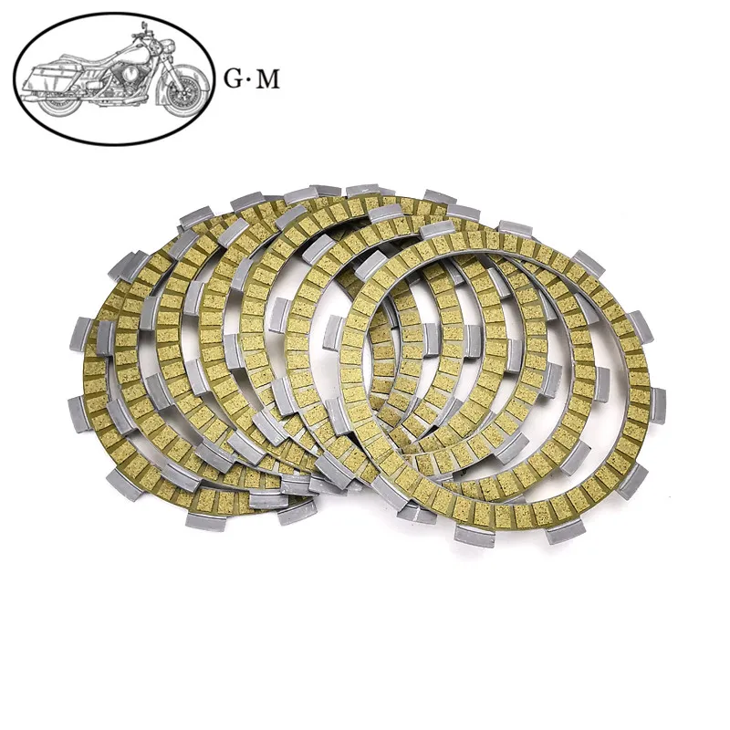 Motorcycle Carbon Fibre Clutch Friction Plates Kit For Suzuki RGV250 Gamma 1991 GS500 2001-2002 GS500E 1989-2003 GS500F 04-09