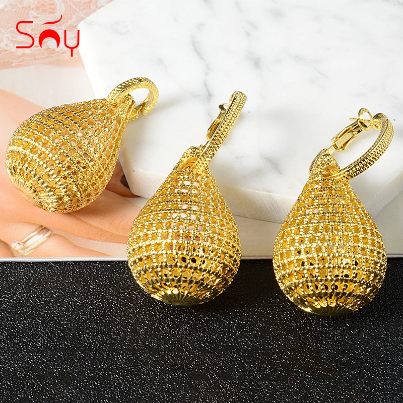 

Sunny Jewelry 2021 Fashion New Jewelry For Women Earrings Pendent Romantic Sets For Wedding Party Anniversary Gift Trendy Sets