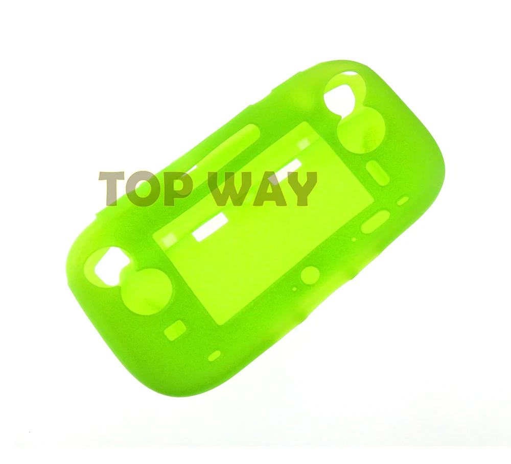 واقي كامل للجسم من السيليكون المطاطي الناعم لـ Wii U ، حافظة جل ، غطاء صدفة ، قشرة جلد ، وحدة تحكم في لوحة الألعاب ، 1.