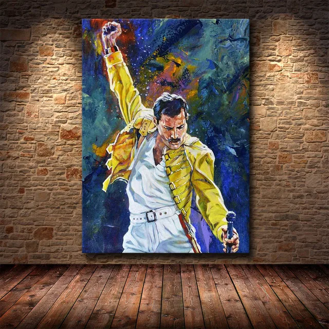 Freddie Mercury Queen Bohemian Rhapsody Posters and Prints Abstract Canvas Painting Wall Art Living Room Bedroom Room Home Decor