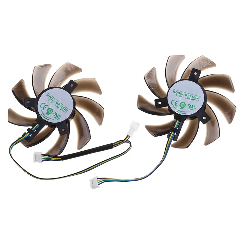 

85MM GPU Alternative Cooler Fan For Maxsun GTX1060 GTX1070Ti GTX1070 Palit GTX 1060 1070 1080 Dual Graphics Cards As Replacement