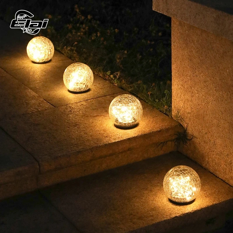 

LED Solar Light Outdoor Glass Global Lawn Lamp Waterproof Garden Courtyard Road Christmas Decoration Solar Lights Yard Pathway