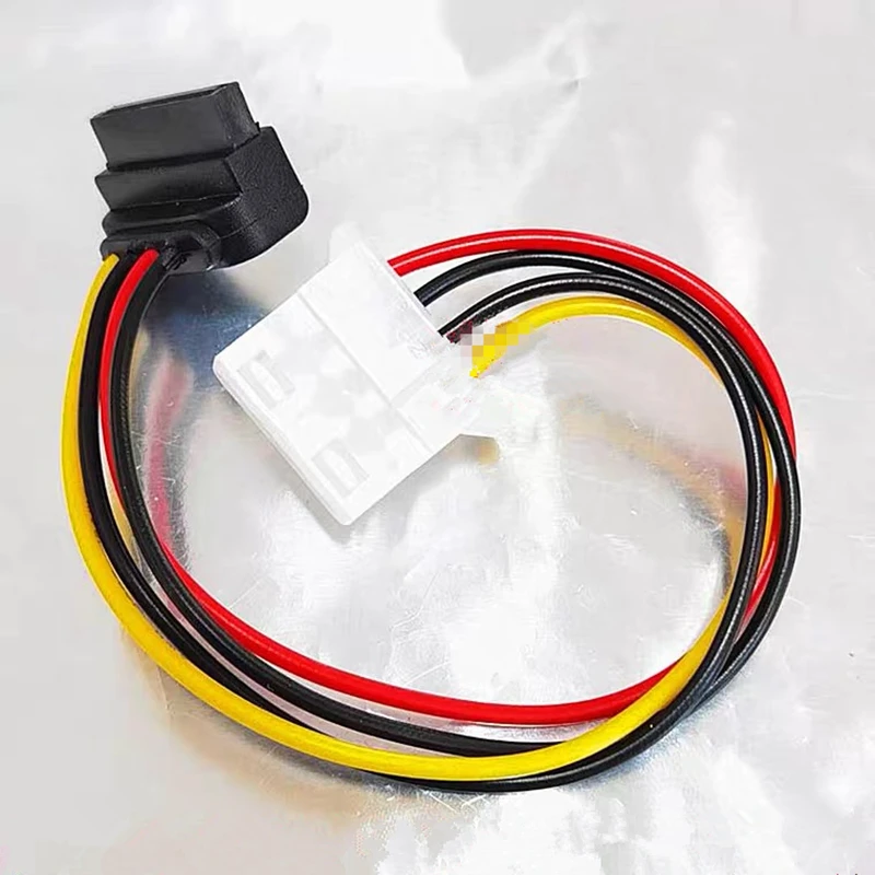 SATA 15pin Female 90 Degree To IDE 4pin Female Interface 15 Pin to 4 pin Hard Disk Drive Power Cord Connector Power Supply Cable