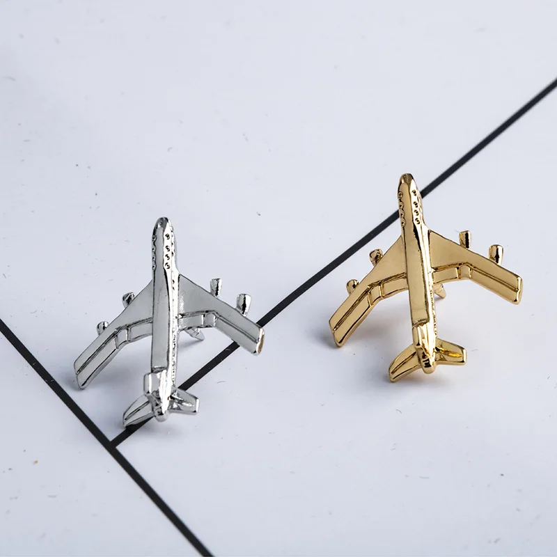 Paper Airplane Lapel Brooch Pin Stainless Steel Jamaica