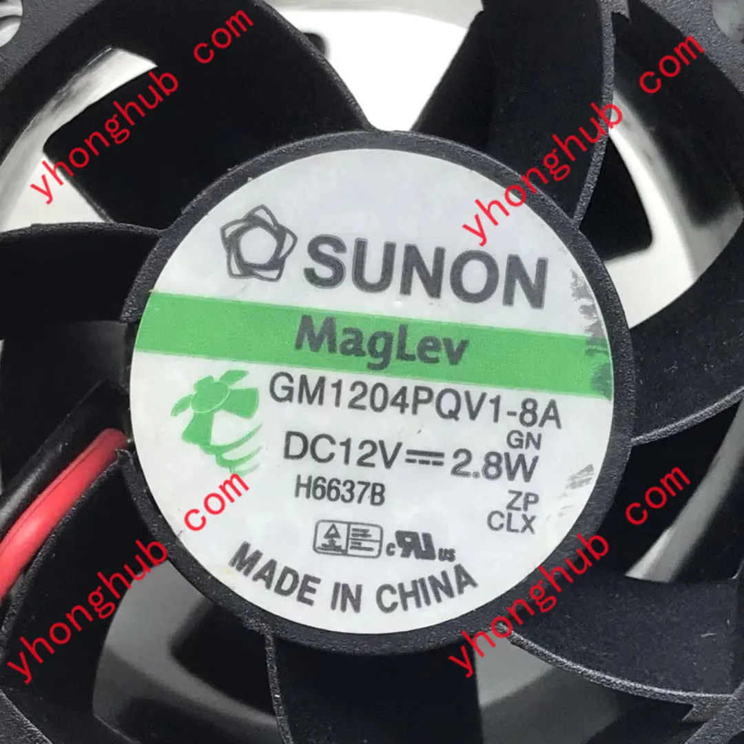 SUNON GM1204PQV1-8A GN DC 12V 2.8W 2-Wire 40x40x28mm Server Cooling Fan