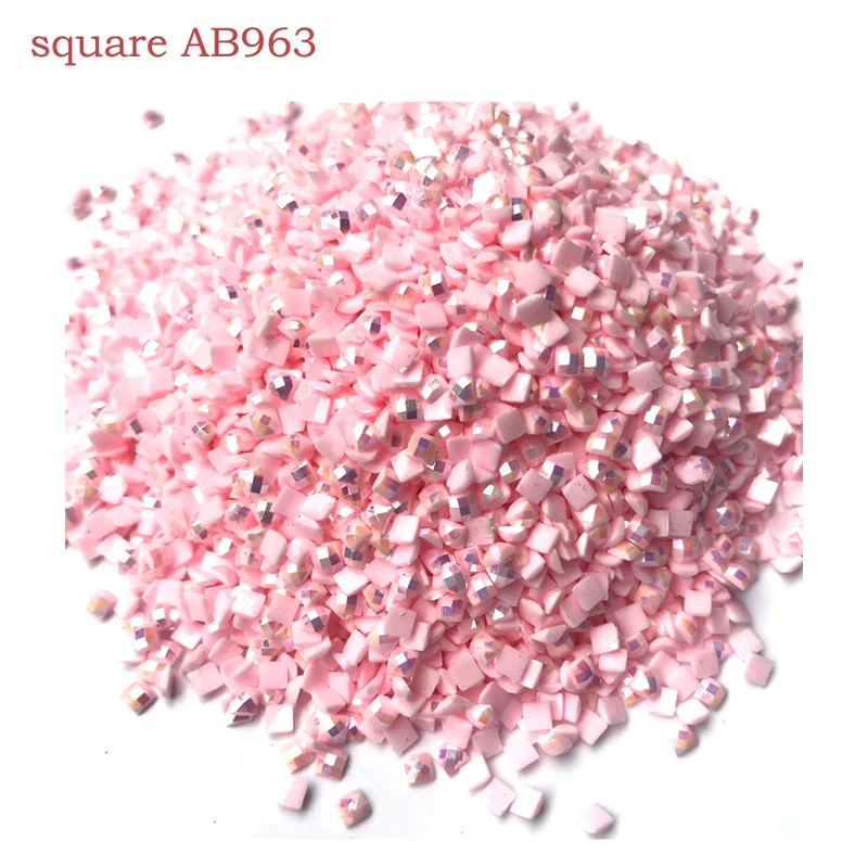 DPF AB square diamond resin diamond mosaic Stone Diamond Embroidery Rhinestones Colorful square drill