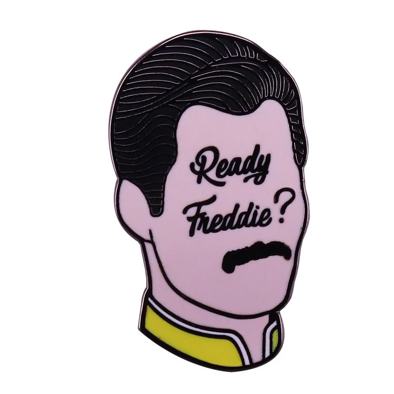 Accessorio retrò della spilla della regina della fascia della roccia dello smalto di freddy Mercury