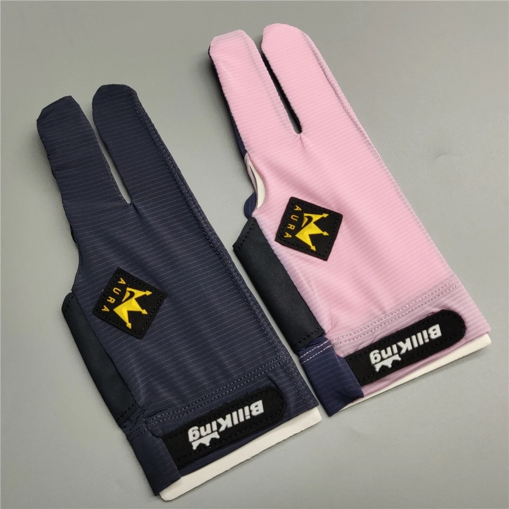 

Billiard Glove Billking Korea Left Hand Medium BK Stripe Glove COOLMAX Carom Glove 3 Fingers Pro Pool Glove Billiard Accessories