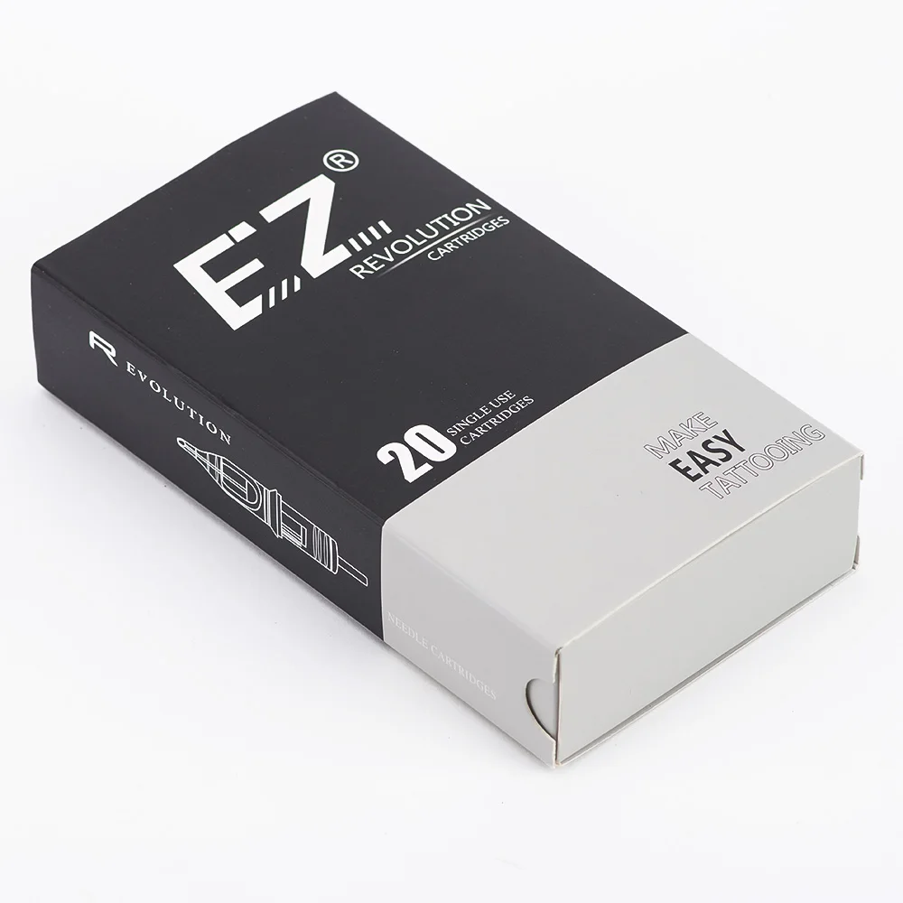 RC0807RLT EZ Revolution Tattoo Cartridge #08 (0.25 MM) Round Liner (RL) Needles for Permanent Makeup Rotary Pen Machines