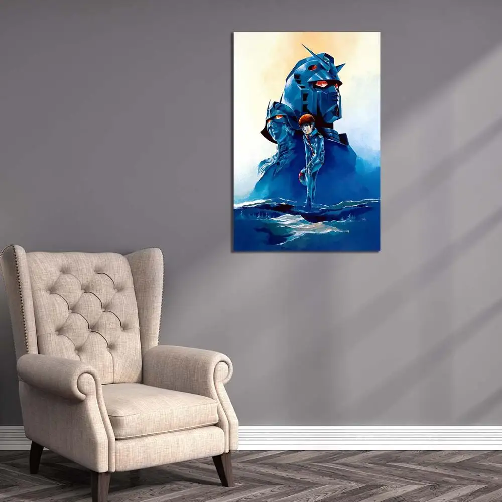 Modern Style Canvas Print Painting Wall Art Aisle Living Room Decor Unique Home Decoration Mobile Suit Gundam 0079 Anime Poster