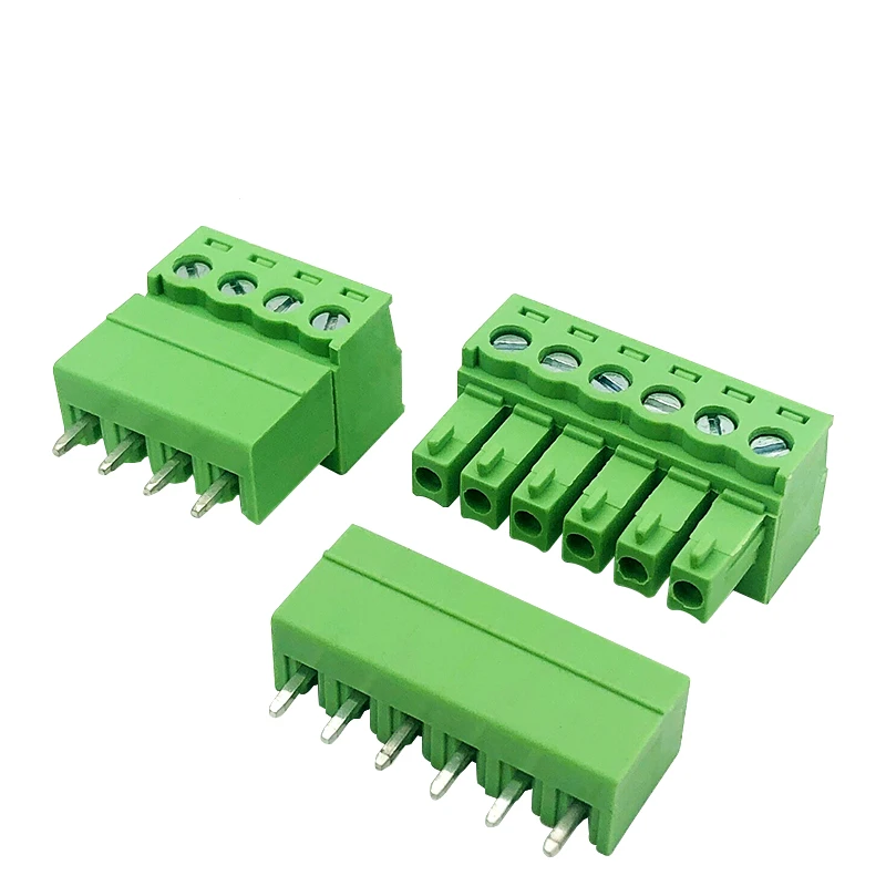 Connecteur de nuit de borne à vis PCB, prise d\'en-tête de broche de fiche, 15EDG, 3.81mm, 3.5mm, KF2EDG, 2 P, 3 P, 4 P, 5 P, 6 P, 7 P, 8P, 10 pièces