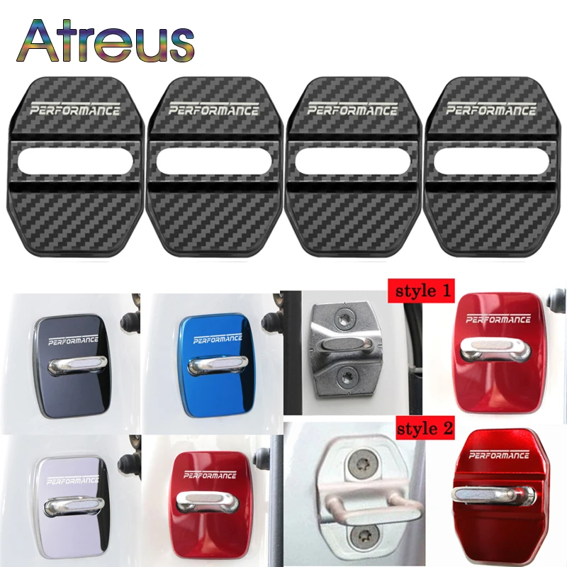 4pc mパフォーマンス車のドアロックカバーbmw 1 2 3 4 5 6 7シリーズgt X1 X3 X5 X6 E90 F34 F07 G32 F36アクセサリー2020 2021