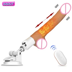 Automatic Thrusting Dildo for Women Heating Realistic Dildo Telescopic Vibrator With Suction Cup Sex Toys  Masturbation Machine