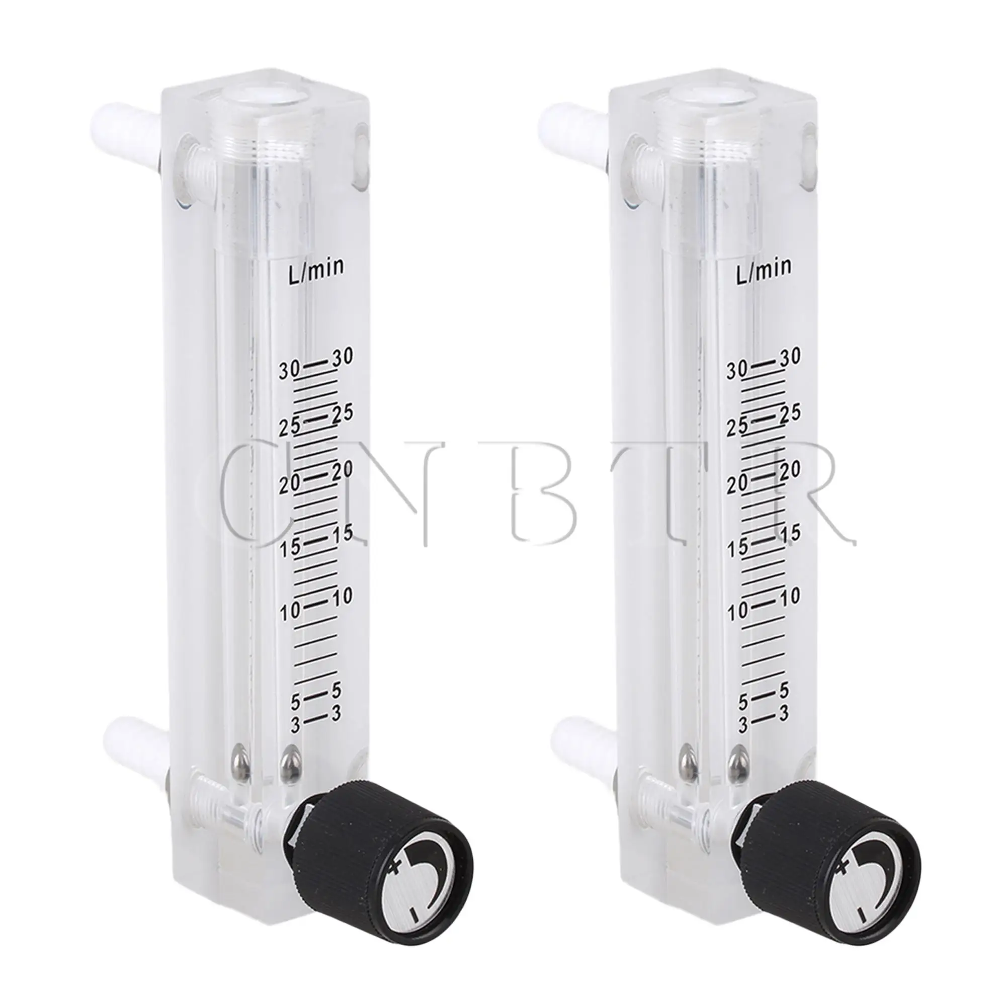 CNBTR 2/3/4pcs Acrylic LZQ-7 Gas Flow Meter 3-30LPM for Detecting Oxygen Flowing