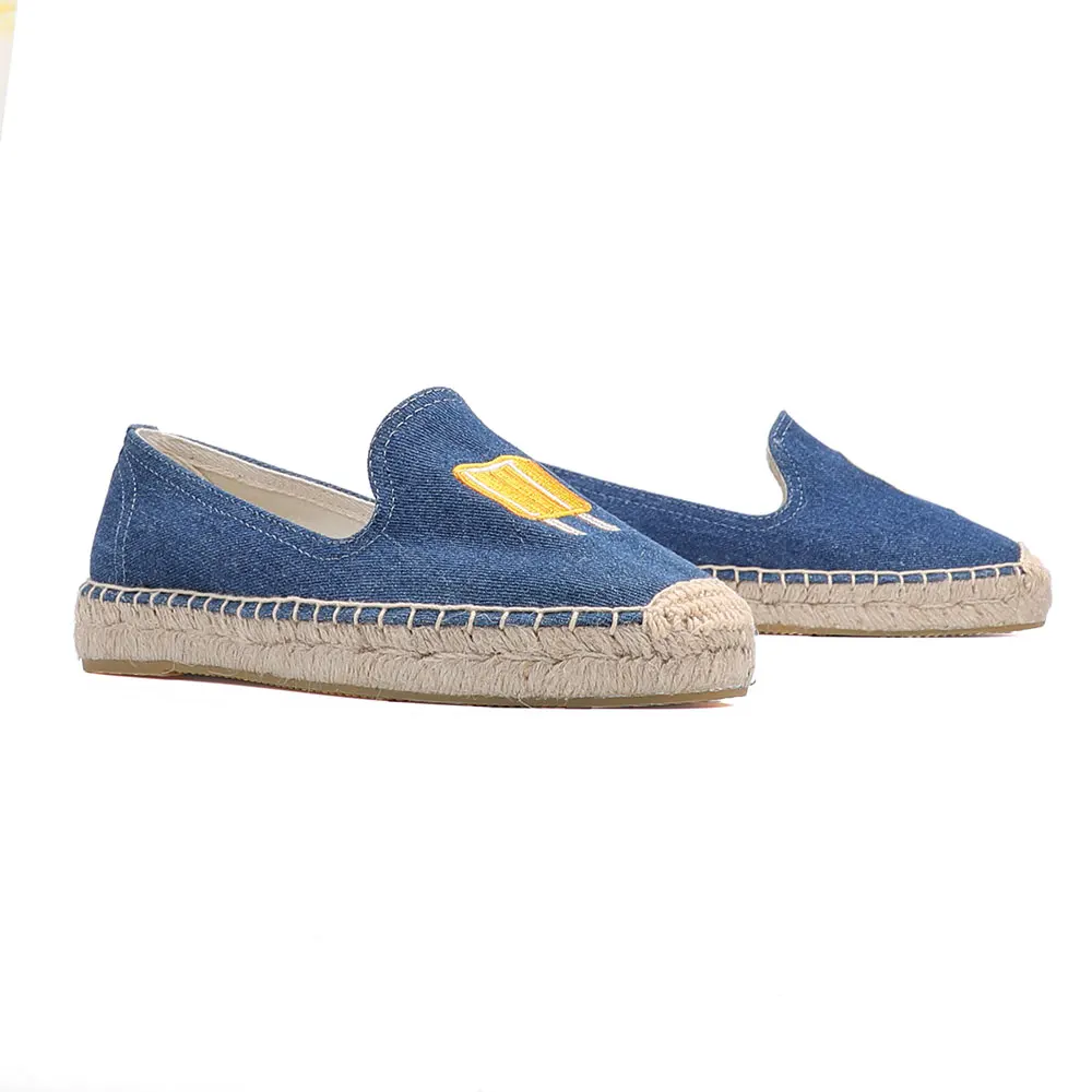 Womens Espadrilles Shoes 2022 Top Fashion New Flat Platform Hemp Rubber Slip-on Casual Sapatos Zapatillas Mujer Spring/autumn