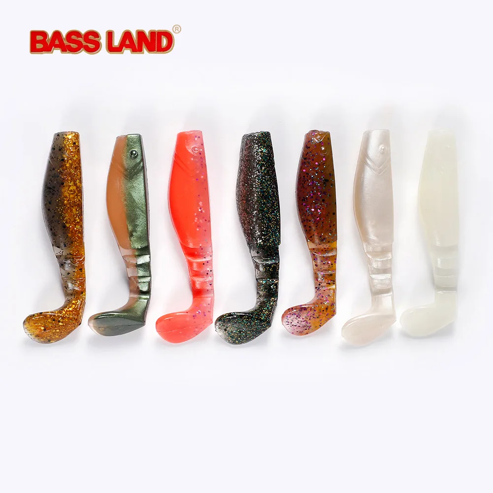 

Bassland Soft Lure 55mm 75mm 85mm Silicone Bait Artificial Wobblers Carp Bass Pike Fishing Tackle Leurre Souple