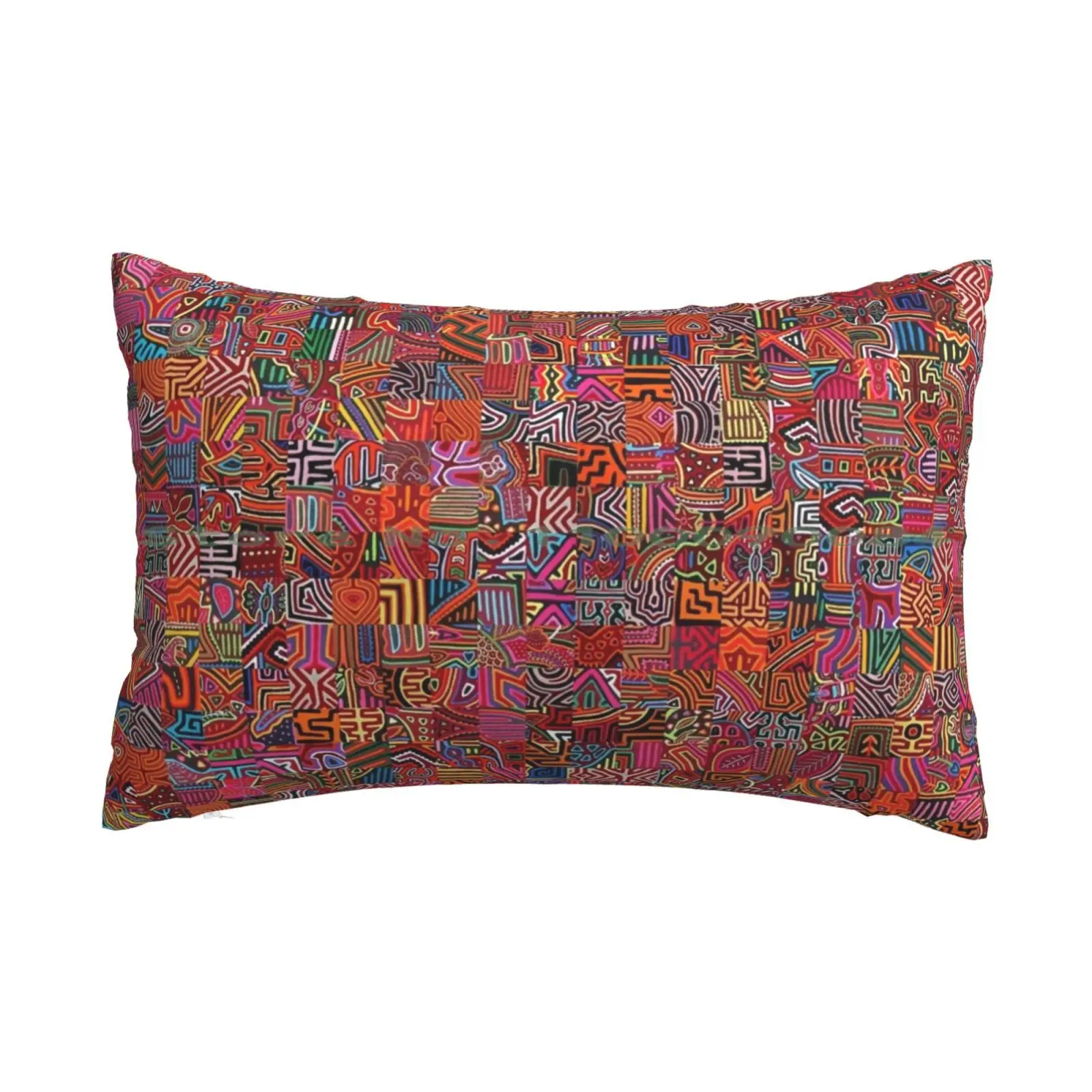 Molas Pillow Case 20x30 50*75 Sofa Bedroom Mola Panama Kuna Long Rectangle Pillowcover Home Outdoor Cushion Decor