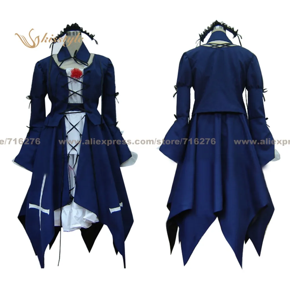 Kisstyle Fashion Rozen Maiden Suigintou New Uniform COS Clothing Cosplay Costume,Customized Accepted