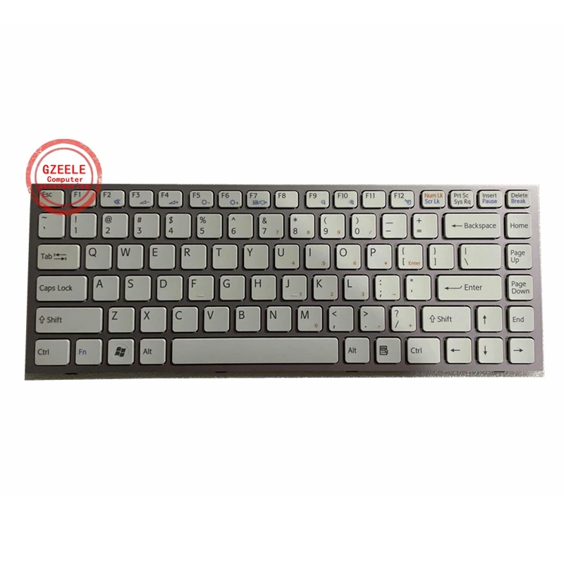 

GZEELE US laptop Keyboard for Sony Vaio VPC-S VPCS VPCS115EC VPCS128EC PCG-51111T PCG-51111W PCG-51411N white