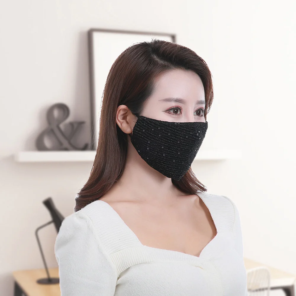 1PCS Fashion Summer Mask Blingbling Personality Sexy Cotton Mask 4 Colors