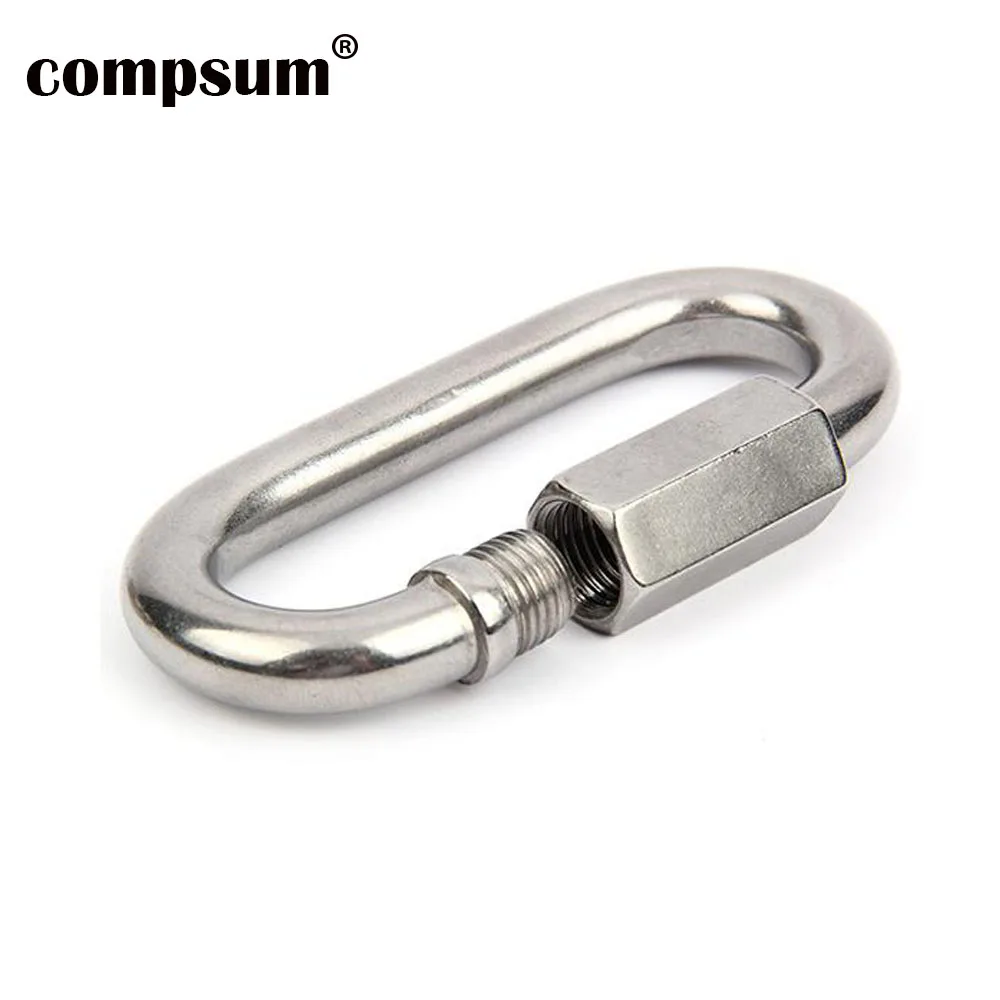 304 Stainless Steel Quick Links D Shape Locking Quick Chain Repair Links