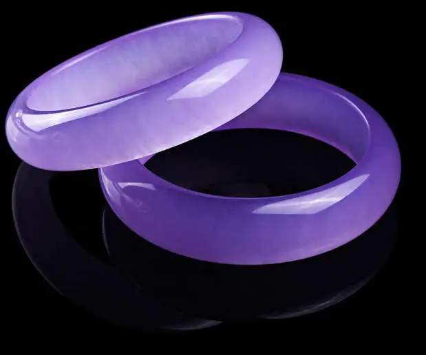 Real Bangle Manufacturers Wholesale Jadeite Quartzite Article Violet Ice Through Bracelet For Women Bracelets