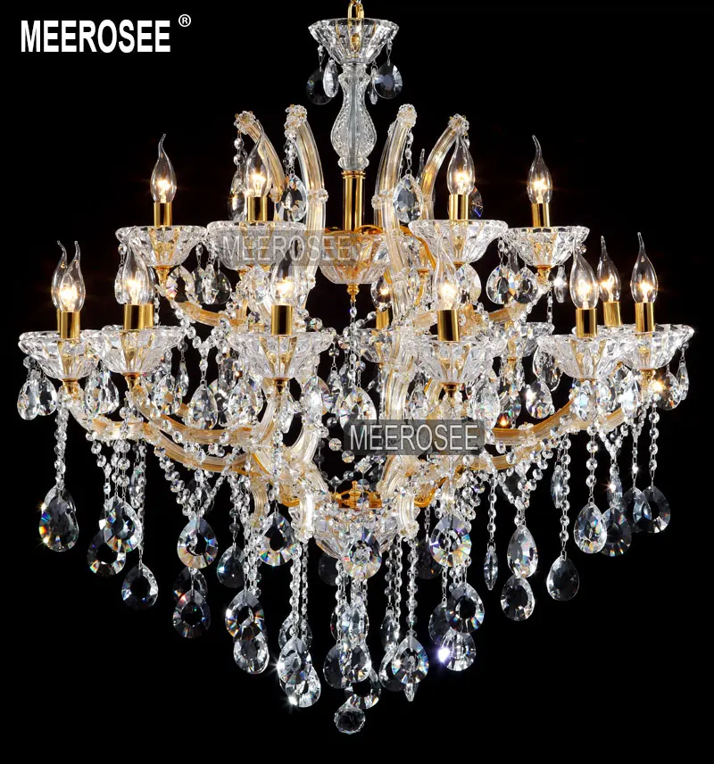 

Luxurious Clear Crystal Chandelier Light Fixture Hotel Lustres Chandelier Lights Candle Kitchen cristal pendentes of Living room